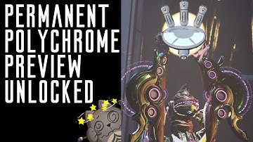 Warframe Dojo Permanent Polychrome Preview. A fun bug and new Tool