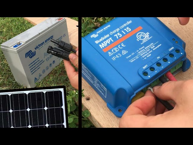 Panneaux solaires 12v pour charger la batterie en voyage 