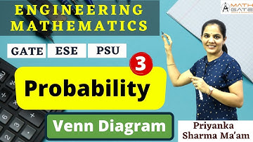 Probability using Venn Diagram I Engineering Mathematics by Priyanka Sharma Mam