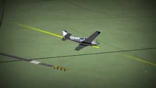 Aviation Animation - Precision 180 Degree Approach and Landing