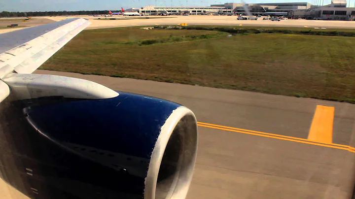 Delta Airlines 757-200 takeoff from Fort Myers (cabin view)