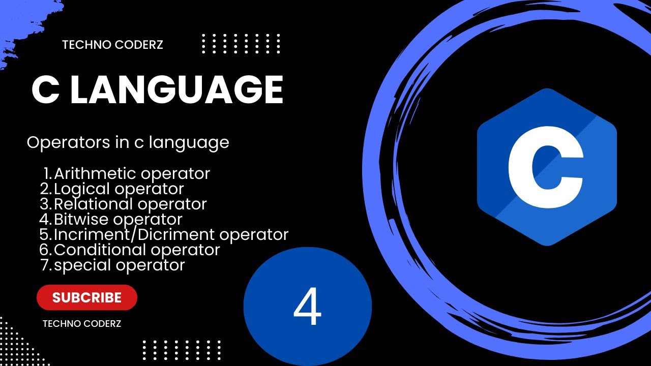 Operators in c language | Discus Operators in c language - YouTube