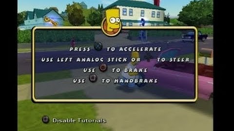 The Simpsons Hit And Run PS2 Bart Tutorial Quotes