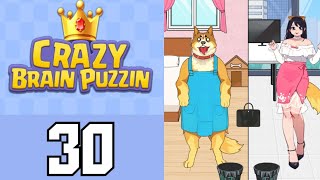 Crazy Brain Puzzle Level 30 Human Dog Swap | Game Walkthrough screenshot 1