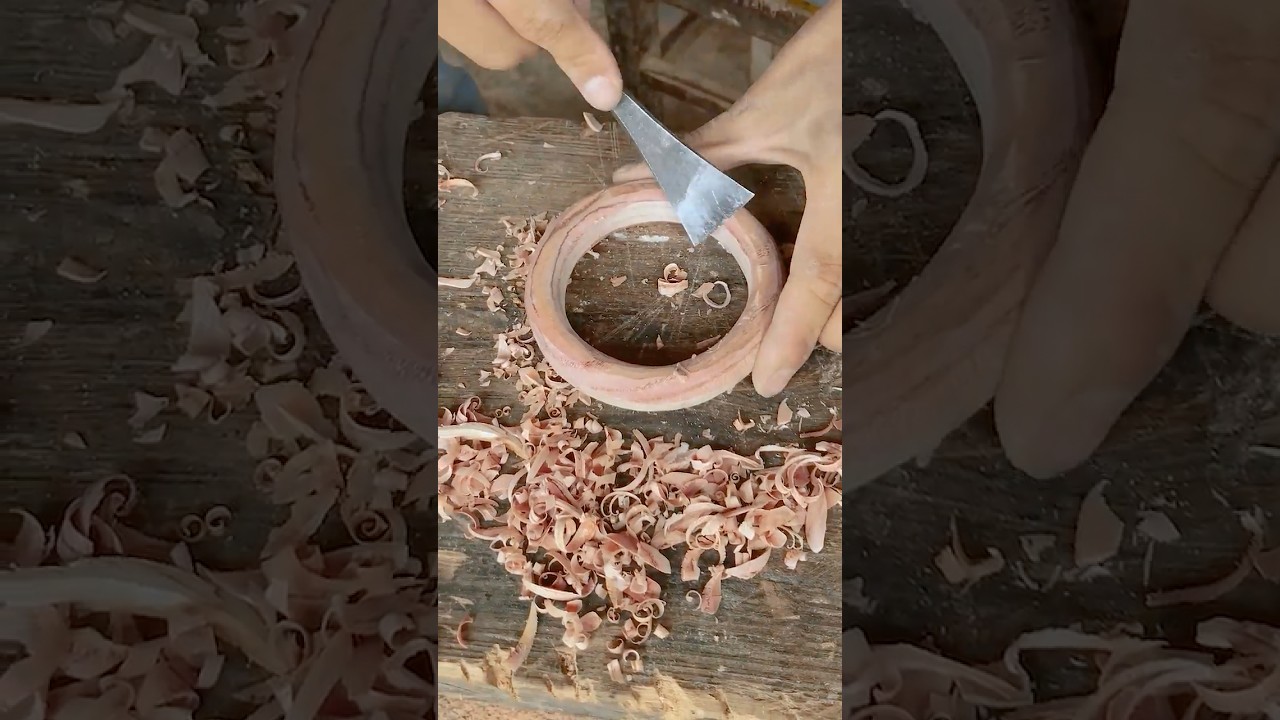 Making a wooden beautiful bracelet for my mom