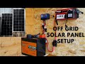 Solar panel setup off grid full setup  info  part 1