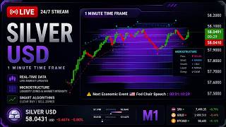 SILVER XAG CHART LIVE 🚀  1-Minute Scalping & Signals