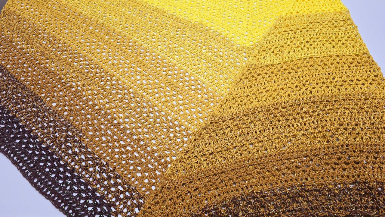 Crochet Easy Shawl Tutorial For Beginners