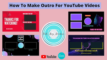 How To Make Outro For YouTube Videos (FREE) | Professional End Screen Templates 🔥🔥