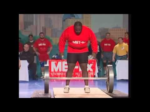 Mark Henry en el Arnold Strongman Classic 2002 -- Barra de Apollon