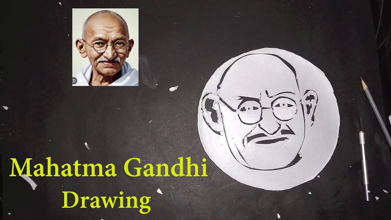 Knife Cutting Art on thermocol plate | Mahatma Gandhi Portrait | Real Talent