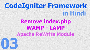 03 CodeIgniter Hindi - Remove index.php - WAMP - LAMP - Windows - Linux (Ubuntu)