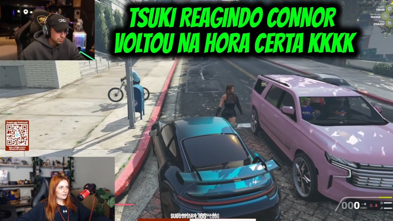 TSUKI REAGINDO CONNOR  VOLTOU NA HORA CERTA KKKK