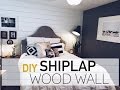 INTERIOR DESIGN: DIY Wood Wall | White Shiplap Wall | Robeson Design