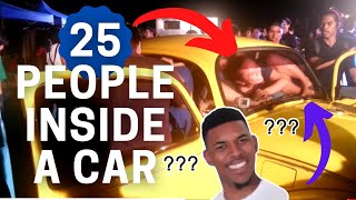 How many people can fit inside a SMALL CAR? 🚗