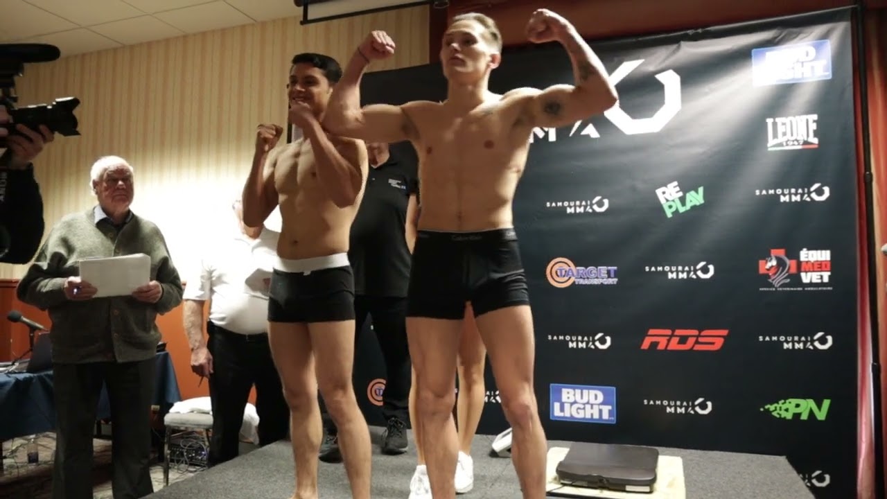 Samourai MMA 5 Pesée: Tommy Morrisson vs Edwin Martinez Faceoff