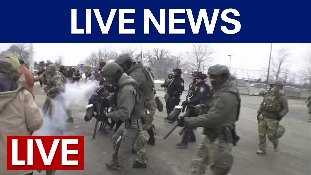 LIVE | ICE protest gets heated outside Whipple Building in Minneapolis