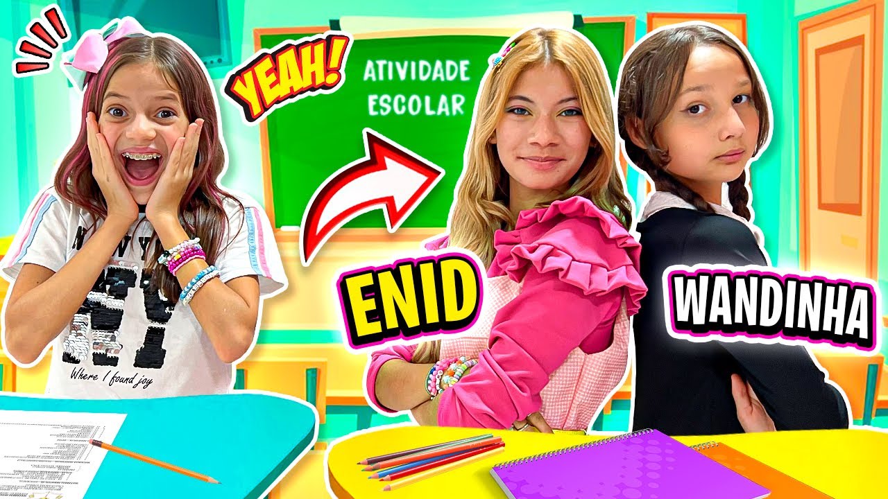 🔁☂️🌈 WANDINHA VS ENID, jogo das escolhas