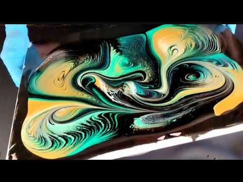 #100 Tree Ring Marble Acrylic Pour ~ Fluid Art ~ Acrylic Paint Pouring ...