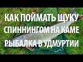 КАК ЛОВИТЬ ЩУКУ на СПИННИНГ. РЫБАЛКА в УДМУРТИИ на КАМЕ СПИННИНГОМ