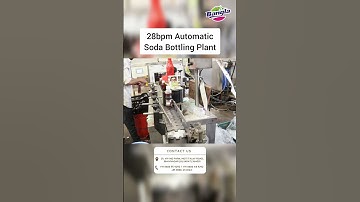 Full Automatic 28bpm Soda Bottling Plant/Automatic Sticker Labeling With Date Coding Machine #short