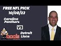 NFL Picks - Carolina Panthers vs Detroit Lions Prediction, 10/8/2023 Week 5 NFL Expert Best Bets