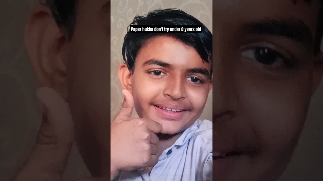 Paper hookah don't try under 8 year old 