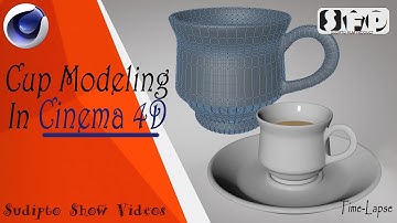Cup modeling in Cinema 4D | Sudipto Show Videos | Time Lapse | #Cinema4D #CupModeling