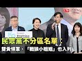 民眾黨不分區名單︰雙黃領軍、「戰狼小姐姐」也入列