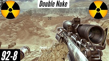 MW2- Sniper Double Nuke Afghan 92-8 OP Chopper Gunner...