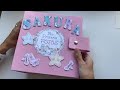 Álbum scrapbooking bebé niña