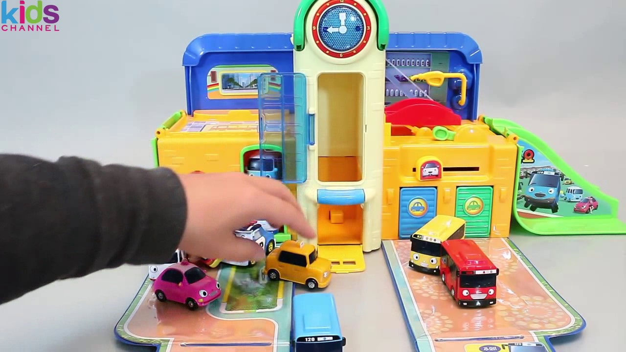 Toys For Kids - 꼬마버스 타요 학교 와 뽀로로 폴리 자동차 장난감 мультфильмы про машинки ...