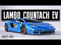 Lamborghini countach ev render  the nevera doesnt stand a chance