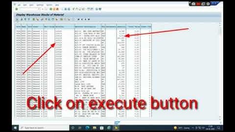 How to check MB52 (stock) of  Postal Stores Depot Hubballi