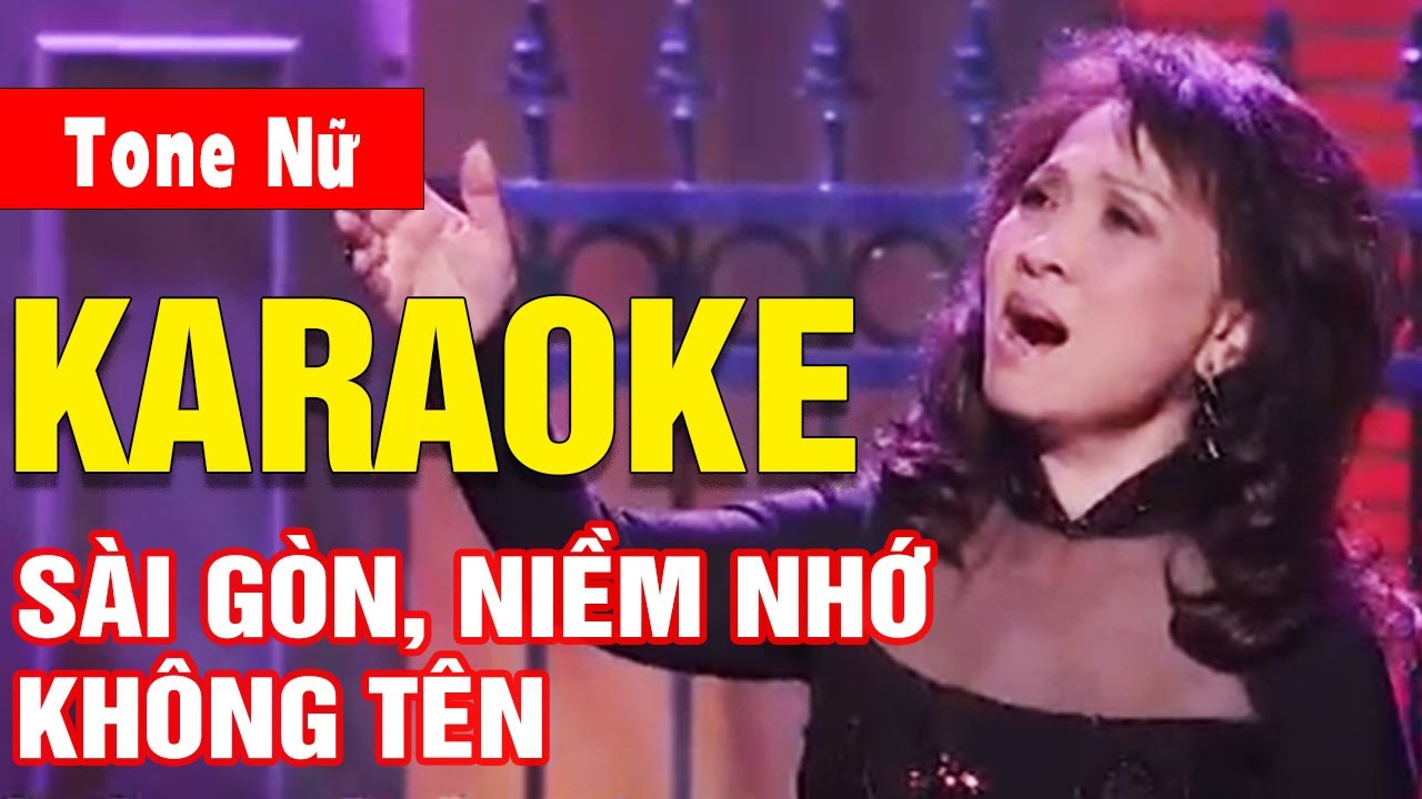 Sài Gòn Niềm Nhớ Không Tên Karaoke Tone Nữ | Thanh Thúy | Asia Karaoke Beat Chuẩn