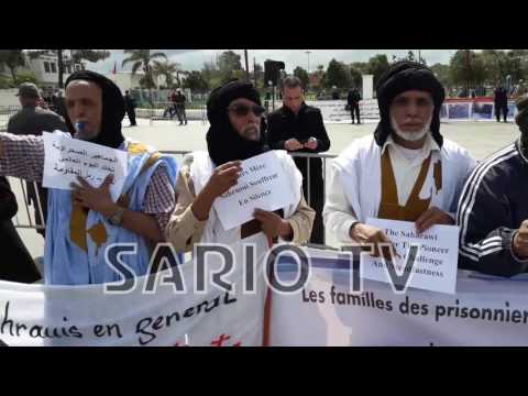 فيديو7:بعد تشويش البلطجية المغربية بمكبرات الصوت الجماهير الصحراوية تبتكر أسلوب الصافرات