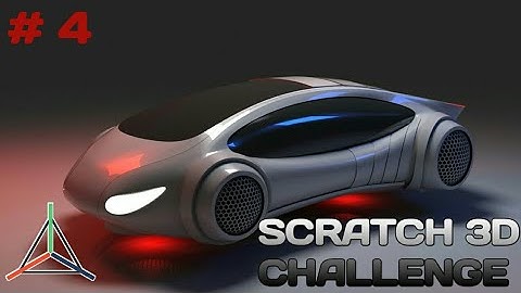 Scratch 3D Challenge l Futuristic Car 3D Modelling l prisma 3d ll Timelapse ll part 4 ll NK DYNAMIC