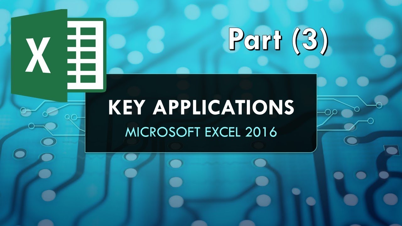 Microsoft excel 2016 | (3)شرح كامل ج IC3
