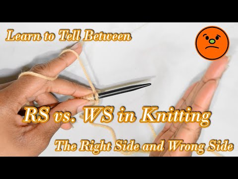 How to Tell the Right Side From the Wrong Side in Knitting