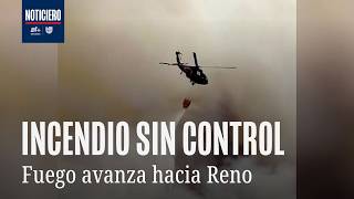 Out-of-control wildfire threatens Reno and forces thousands of families to evacuate