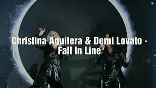 Christina Aguilera &amp; Demi Lovato - Fall In Line (Lyrics traducción subtítulos español inglés)