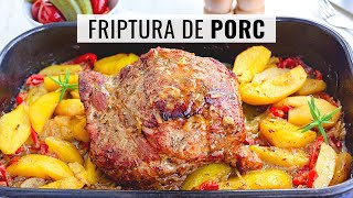 🍖 FRIPTURA DE PORC la cuptor cu cartofi 👉 Rețeta de FRIPTURĂ ÎNĂBUȘITĂ, fragedă și suculentă.