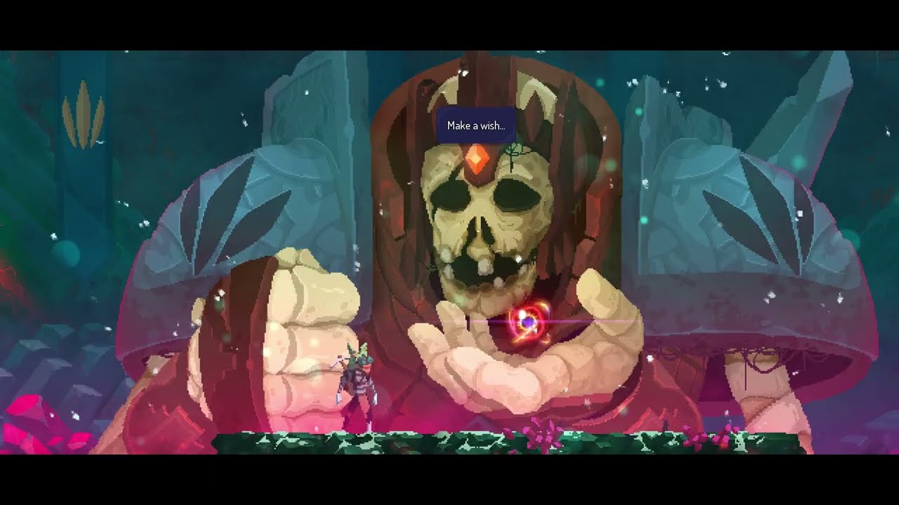 Dead Cells enquiring the 5th boss cell