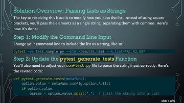 Resolving pytest Command Line Argument Passing for Lists