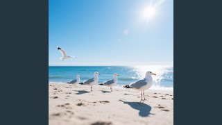 Burung camar terbang tinggi