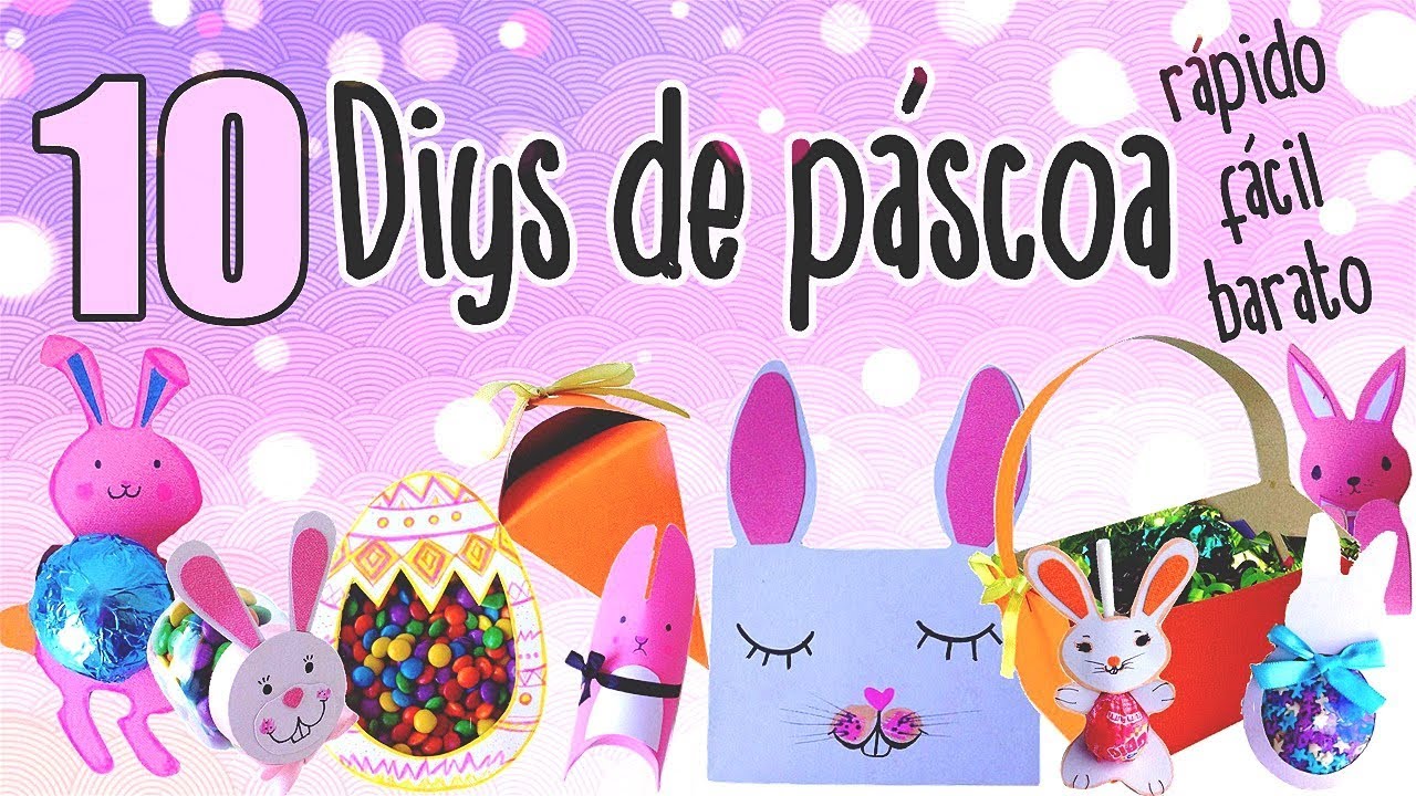 10 idéias incríveis para páscoa usando papel ♥ ninguém fica sem presente! | Wiviane Soares