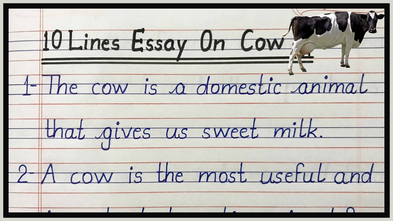 10 lines On Cow in English Essay Writing | Cow essay in english | 10 ...