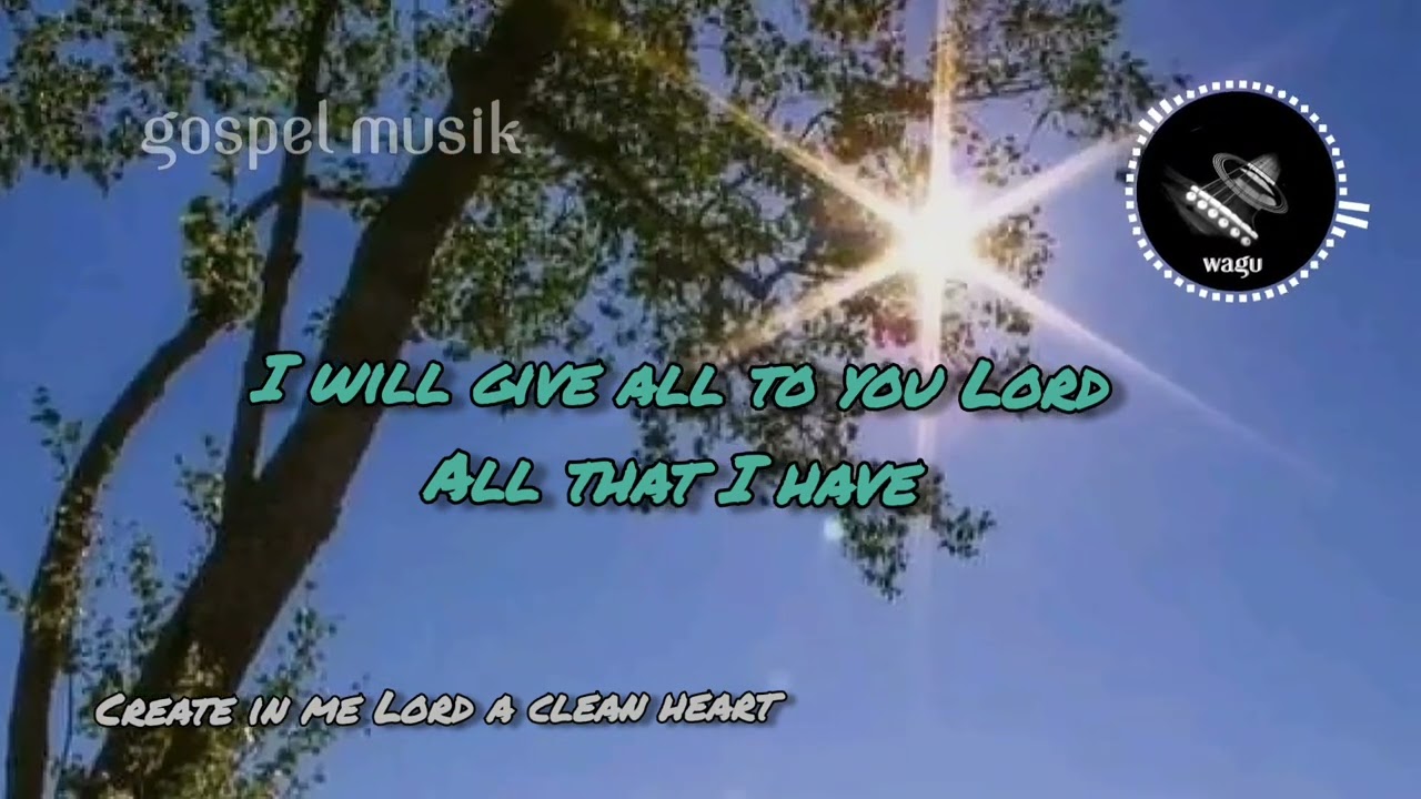 Create in me Lord a clean heart | gospel worship song