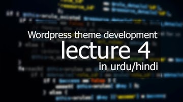 Wordpress theme development lecture-4 in urdu/hindi | Create custom navigation menu in WP theme