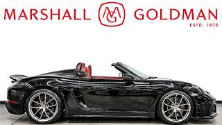 2023 Porsche 718 Boxster Spyder in Black over Spyder Classic Red for sale
